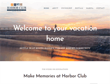 Tablet Screenshot of harborclubsh.com